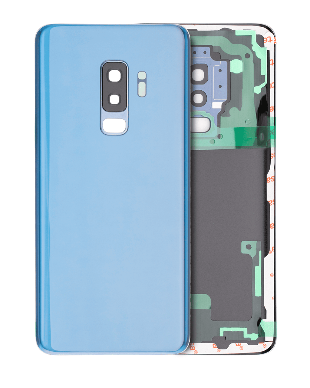 Back Cover with Camera Lens for Samsung Galaxy S9 Plus (No Logo) (Aftermarket Plus) (Coral Blue)