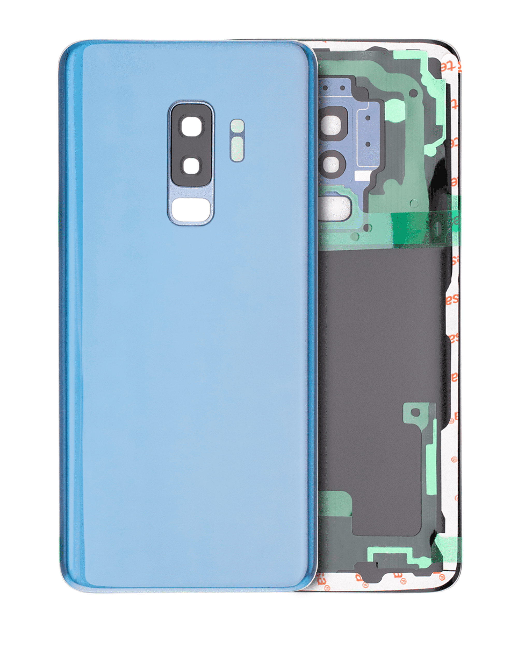 Back Cover with Camera Lens for Samsung Galaxy S9 Plus (No Logo) (Aftermarket Plus) (Coral Blue)