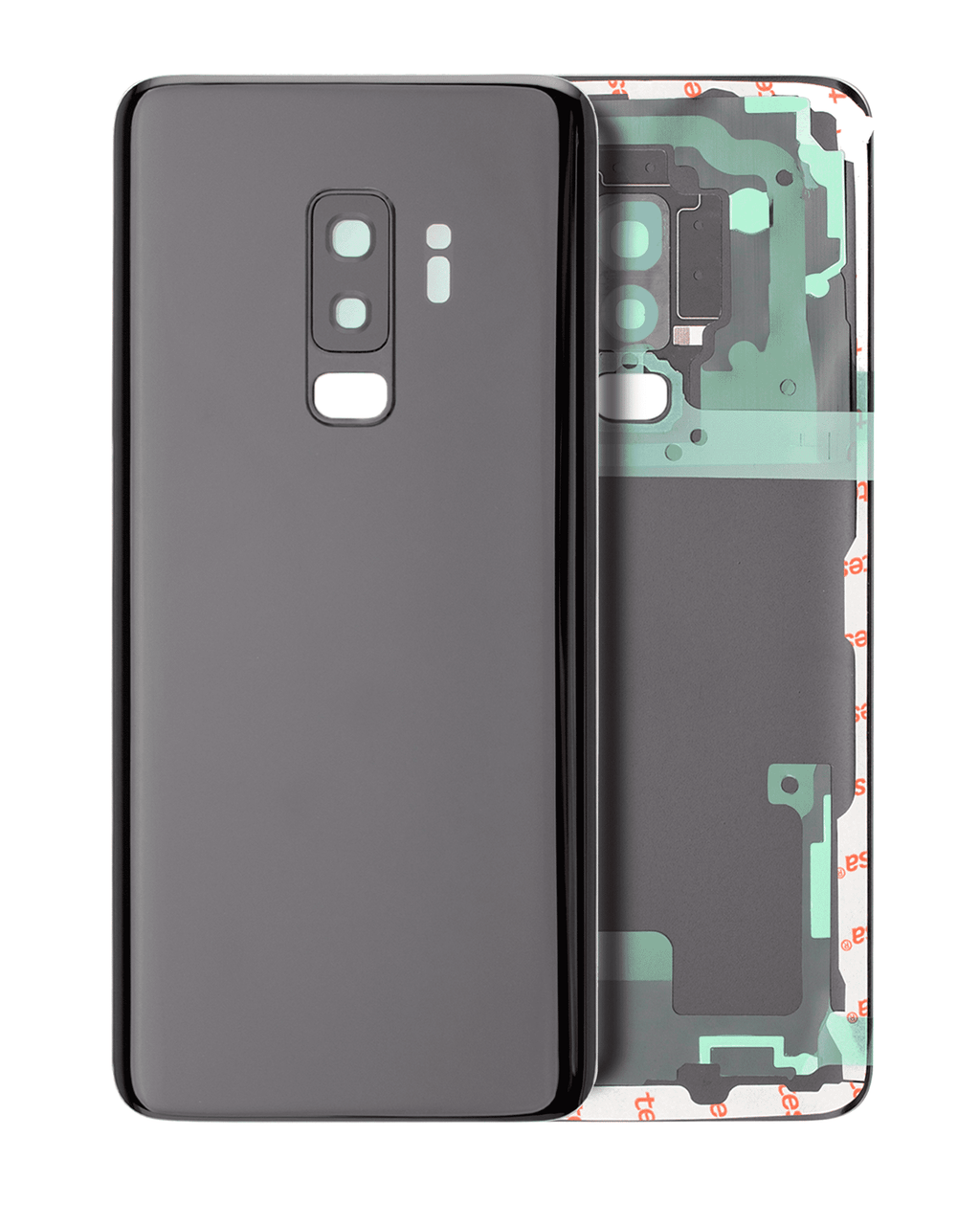 Back cover with camera lens for Samsung Galaxy S9 Plus (no logo) (Aftermarket Plus) (Midnight Black)