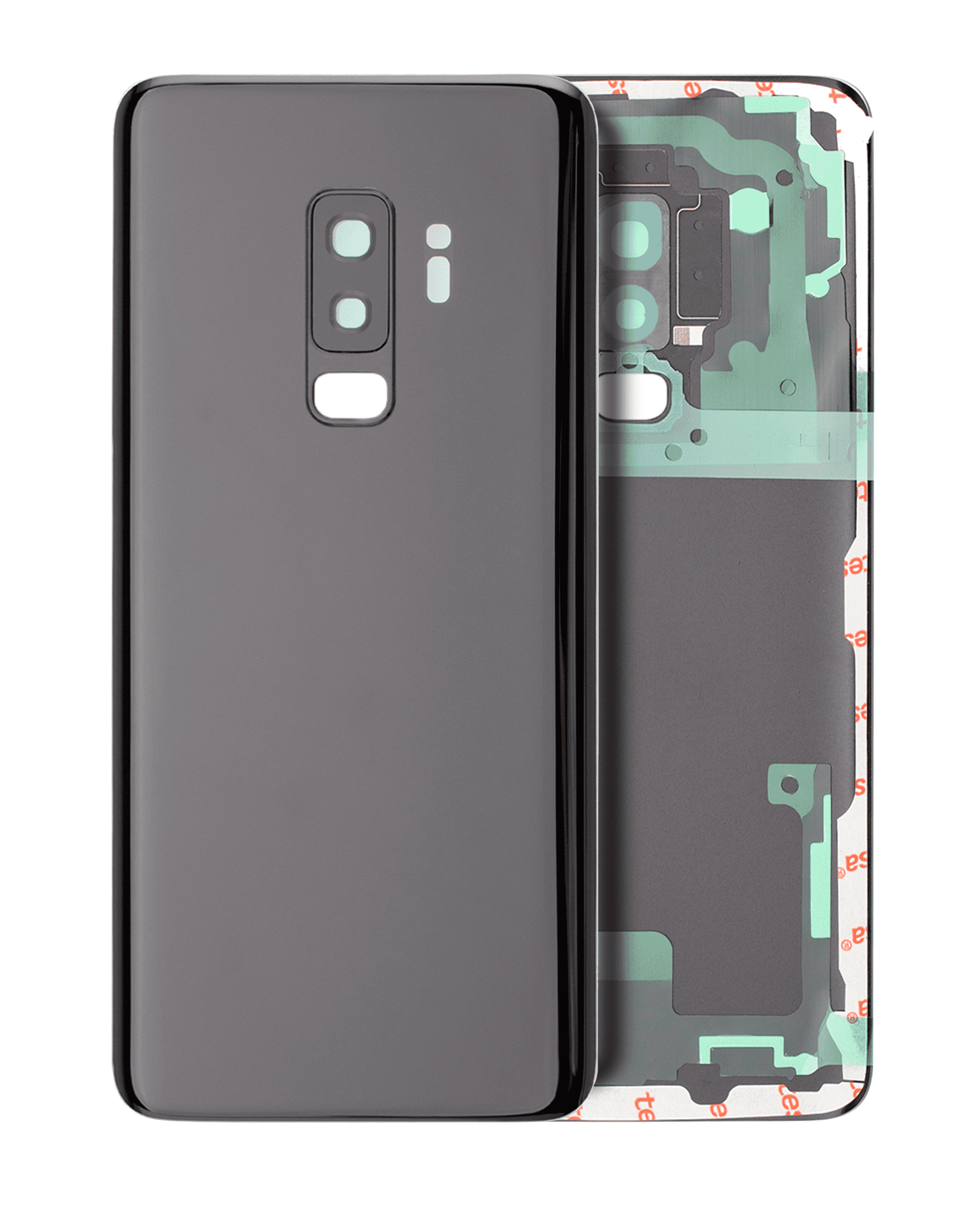 Back cover with camera lens for Samsung Galaxy S9 Plus (no logo) (Aftermarket Plus) (Midnight Black)