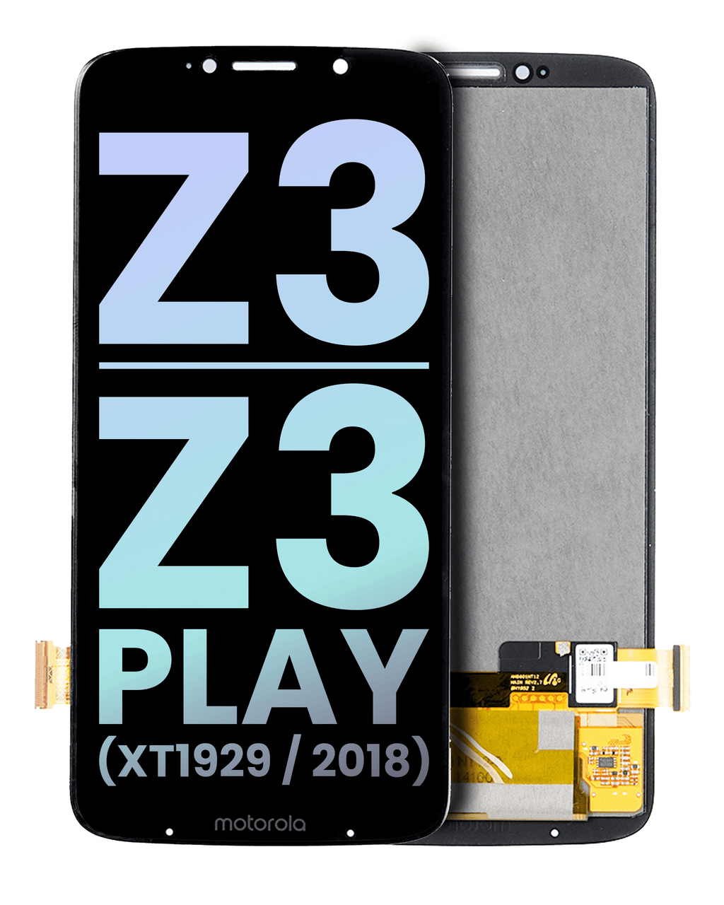 LCD Display without Frame for Motorola Moto Z3 / Moto Z3 Play (XT1929 / 2018) (Original OEM) (Black)