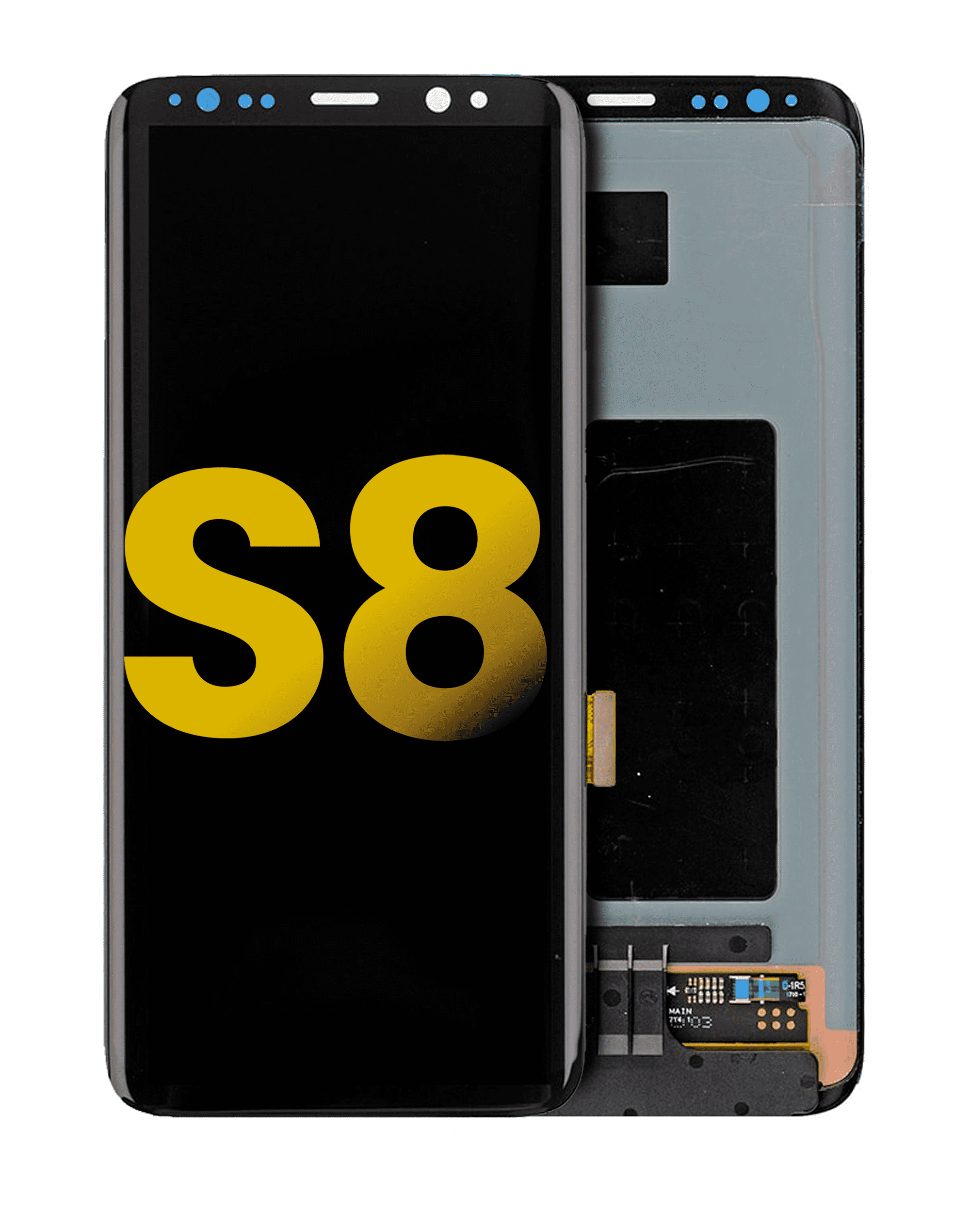 OLED-Display ohne Rahmen für Samsung Galaxy S8 (generalüberholt) (alle Farben)