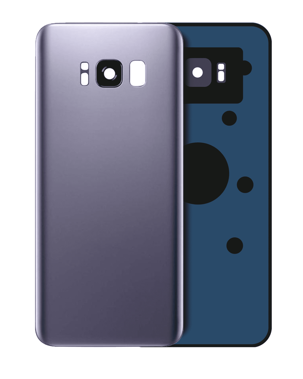 Back cover with camera lens for Samsung Galaxy S8 (Service Pack) (Orchid Gray)