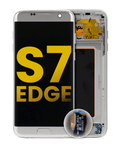 OLED Display with Frame for Samsung Galaxy S7 Edge (International / G935F) (Refurbished) (Silver)