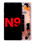OLED-Display mit Rahmen für Samsung Galaxy Note 9 (Aftermarket Plus) (Alpine Wei