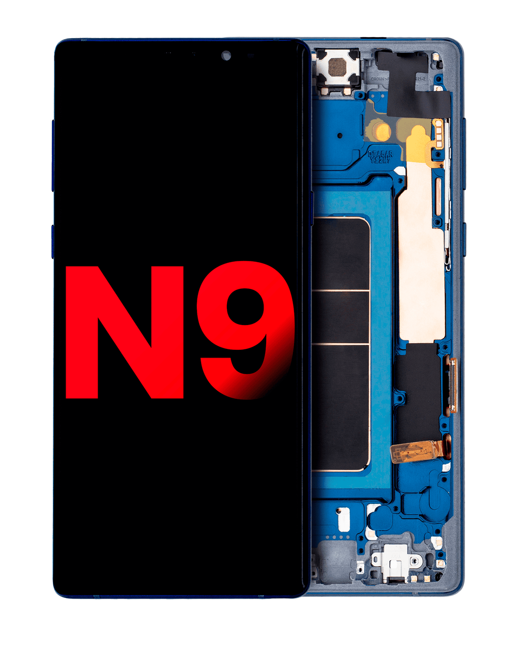 OLED-Montage mit Rahmen für Samsung Note 9, Ocean Blue, Aftermarket+