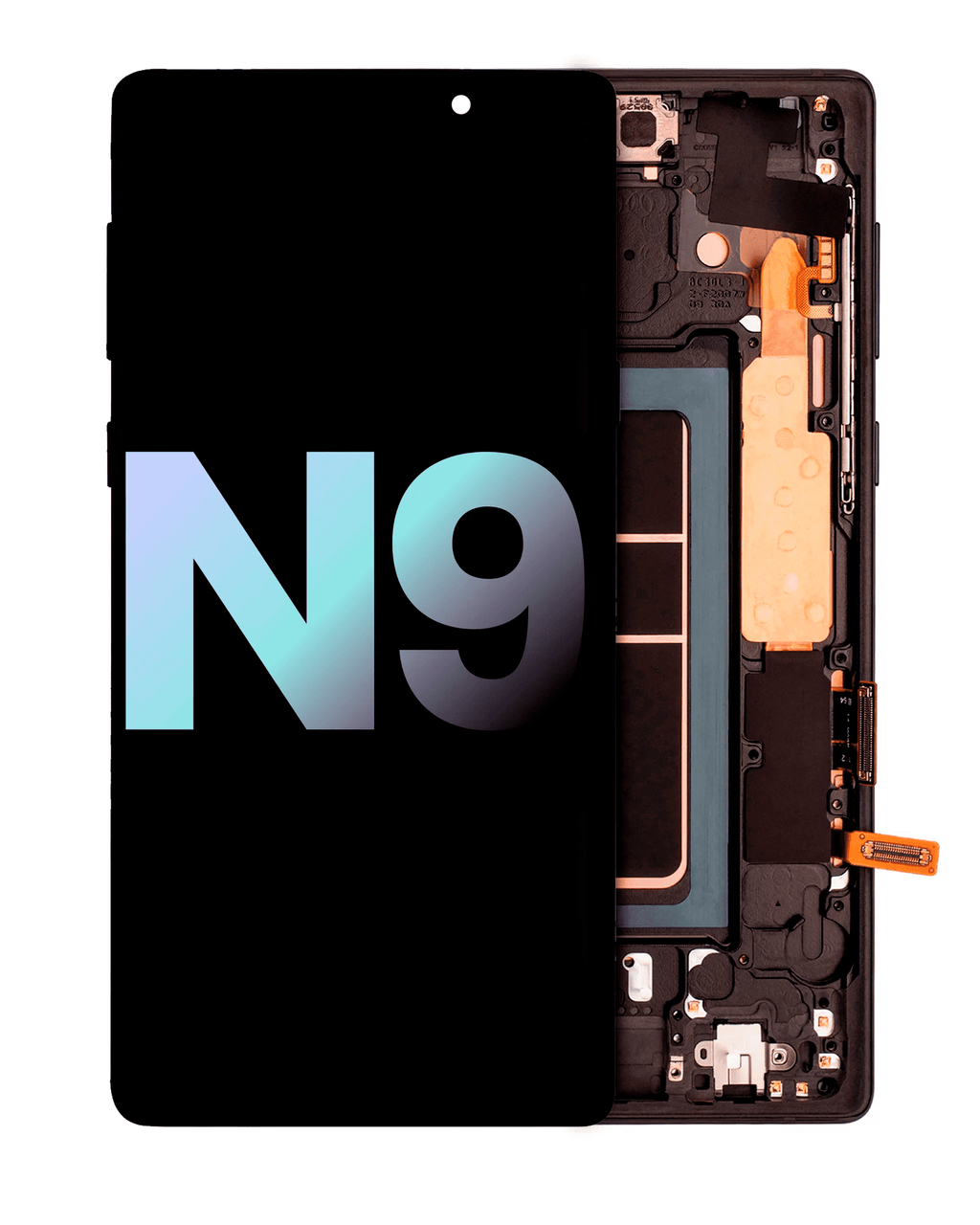 OLED-Display mit Rahmen für Galaxy Note 9 (Service Pack) Schwarz