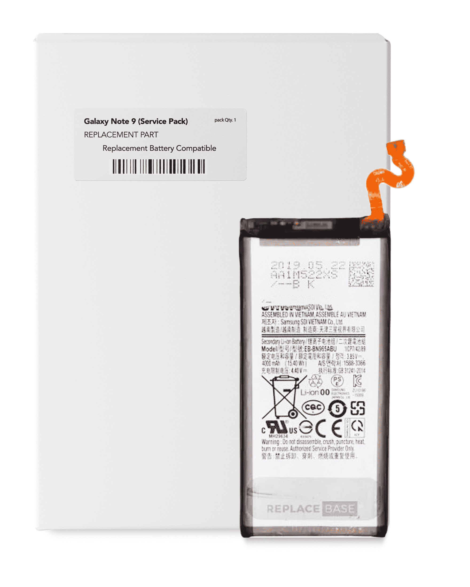 Ersatzbatterie für Samsung Galaxy Note 9 (EB-BN960ABE) (Service Pack)