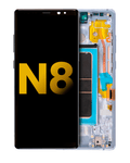 OLED-Display mit Rahmen für Samsung Galaxy Note 8 (Refurbished) (Orchid Gray)