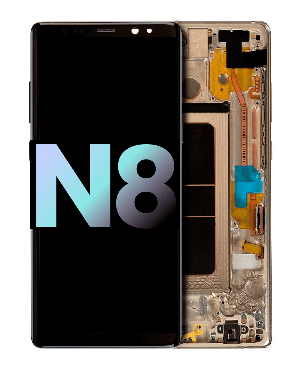 OLED Display with Frame for Samsung Galaxy Note 8 (Service Pack) (Maple Gold)