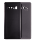 Back Cover with Camera Lens for Samsung Galaxy Note 8 (No Logo) (Aftermarket Plus) (Midnight Black)
