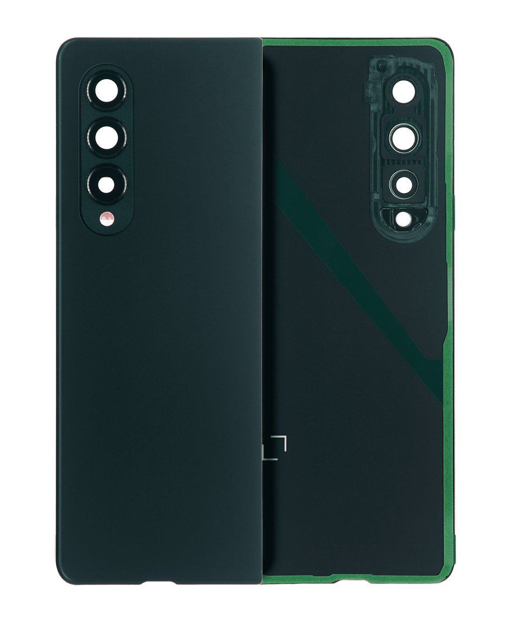 Backcover mit Kameralinse für Samsung Galaxy Z Fold 3 5G (Premium) (Phantom Blac