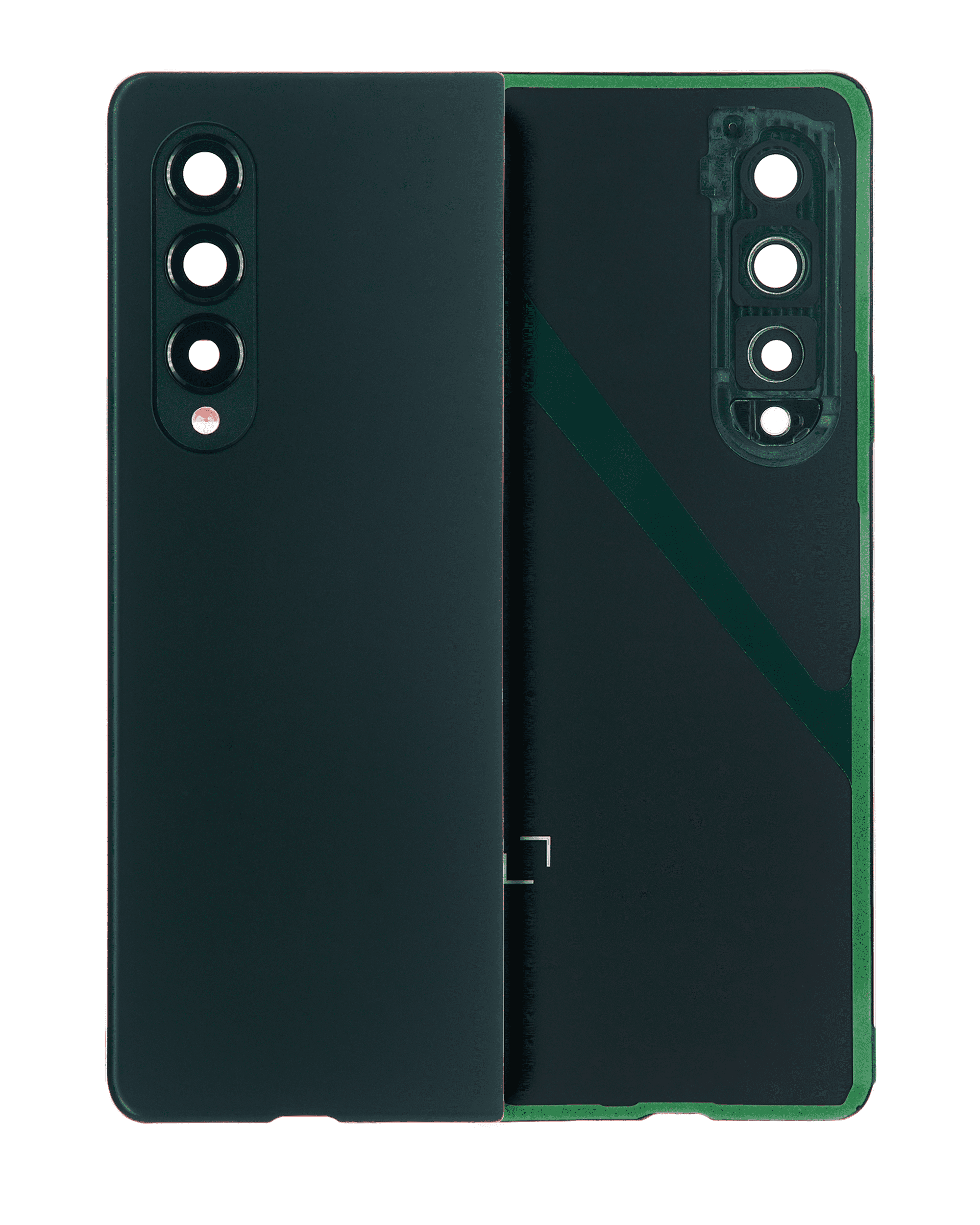 Backcover mit Kameralinse für Samsung Galaxy Z Fold 3 5G (Premium) (Phantom Blac