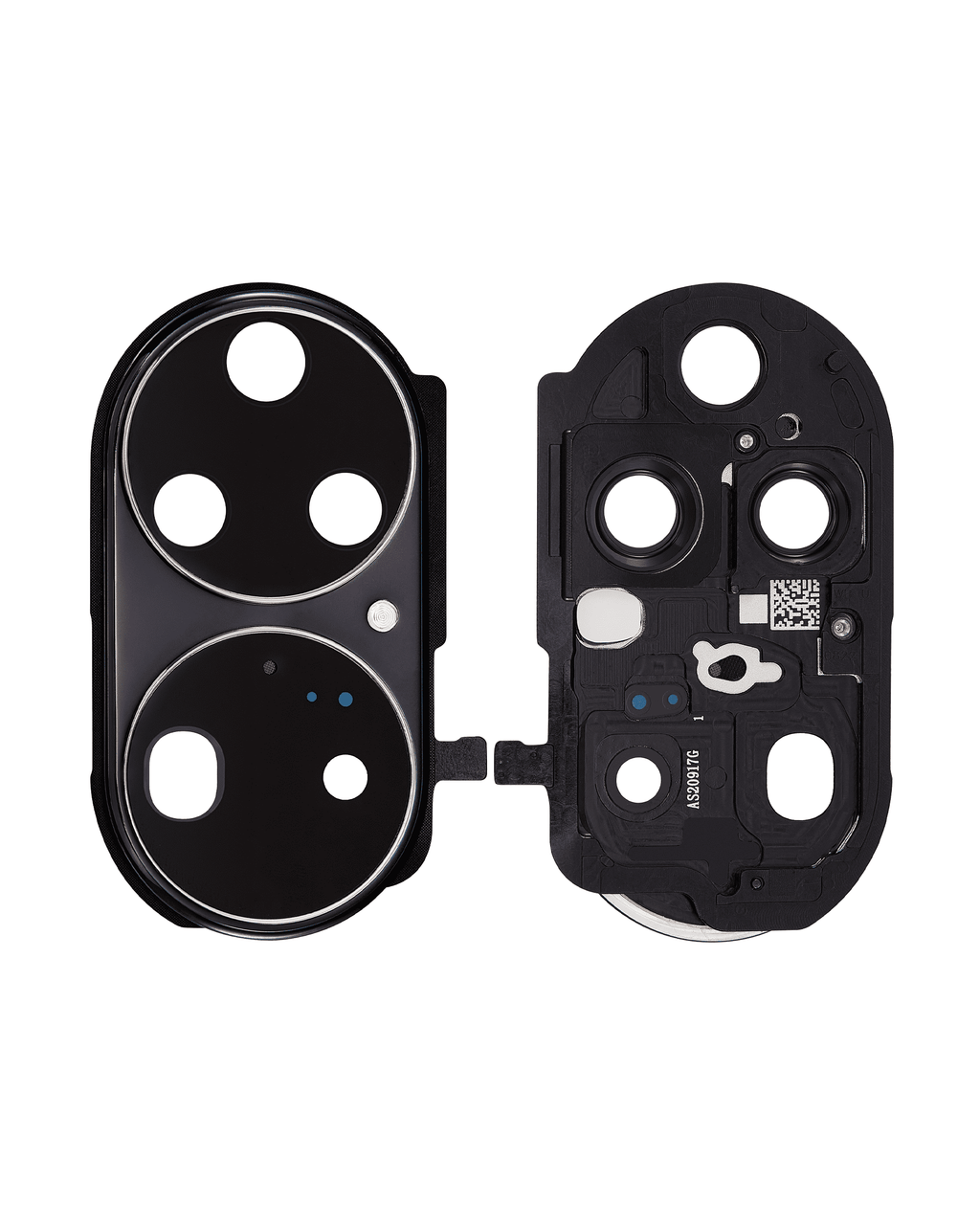 Kameralinse hinten mit Halterung für Huawei P50 Pro (Golden Black)