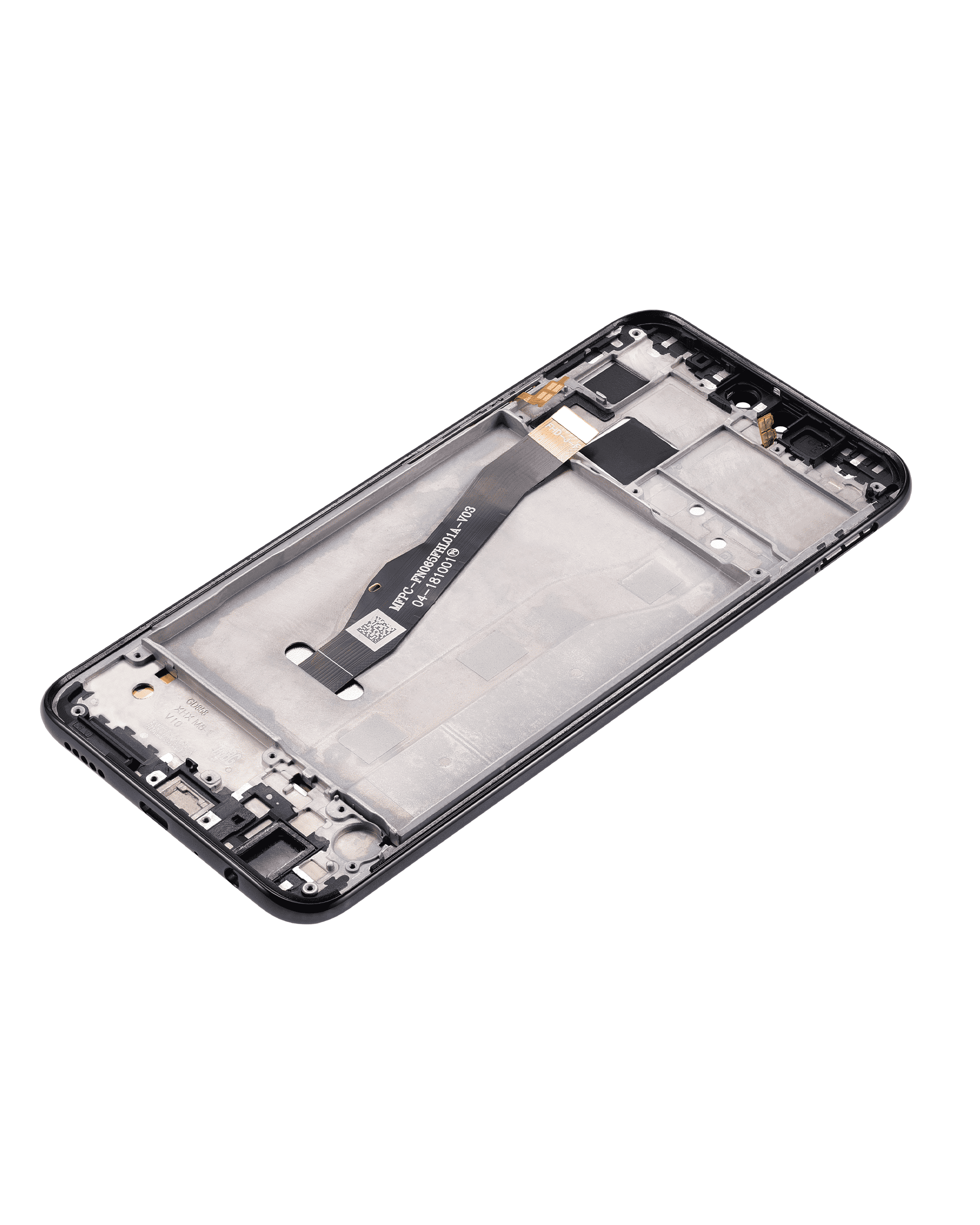 LCD-Display mit Rahmen für Huawei Y9 (2019) (Refurbished) (Midnight Schwarz)