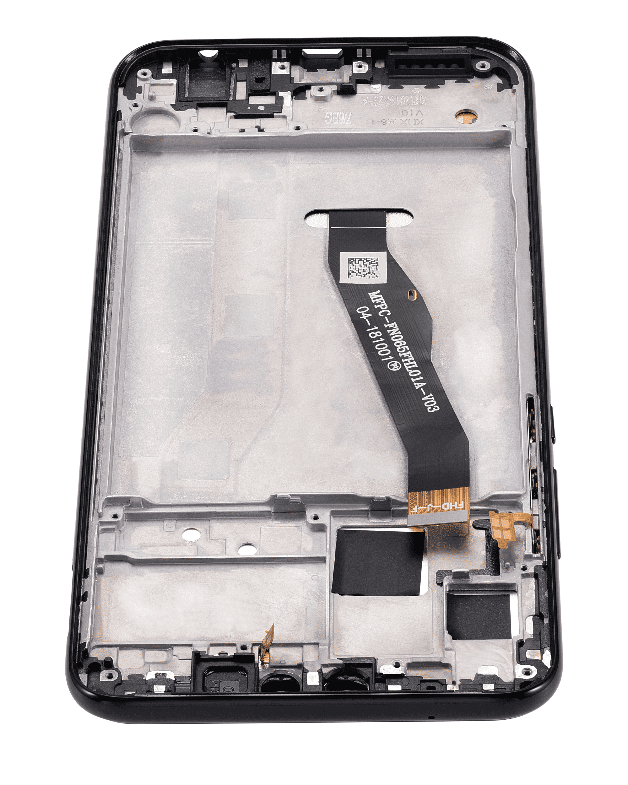 LCD-Display mit Rahmen für Huawei Y9 (2019) (Refurbished) (Midnight Schwarz)