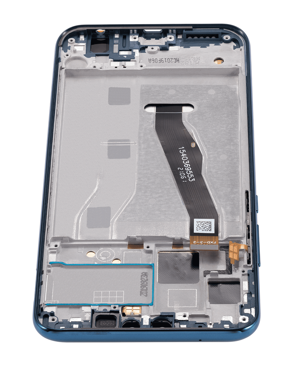 LCD-Display mit Rahmen für Huawei Y9 (2019) (Refurbished) (Sapphire Blue)