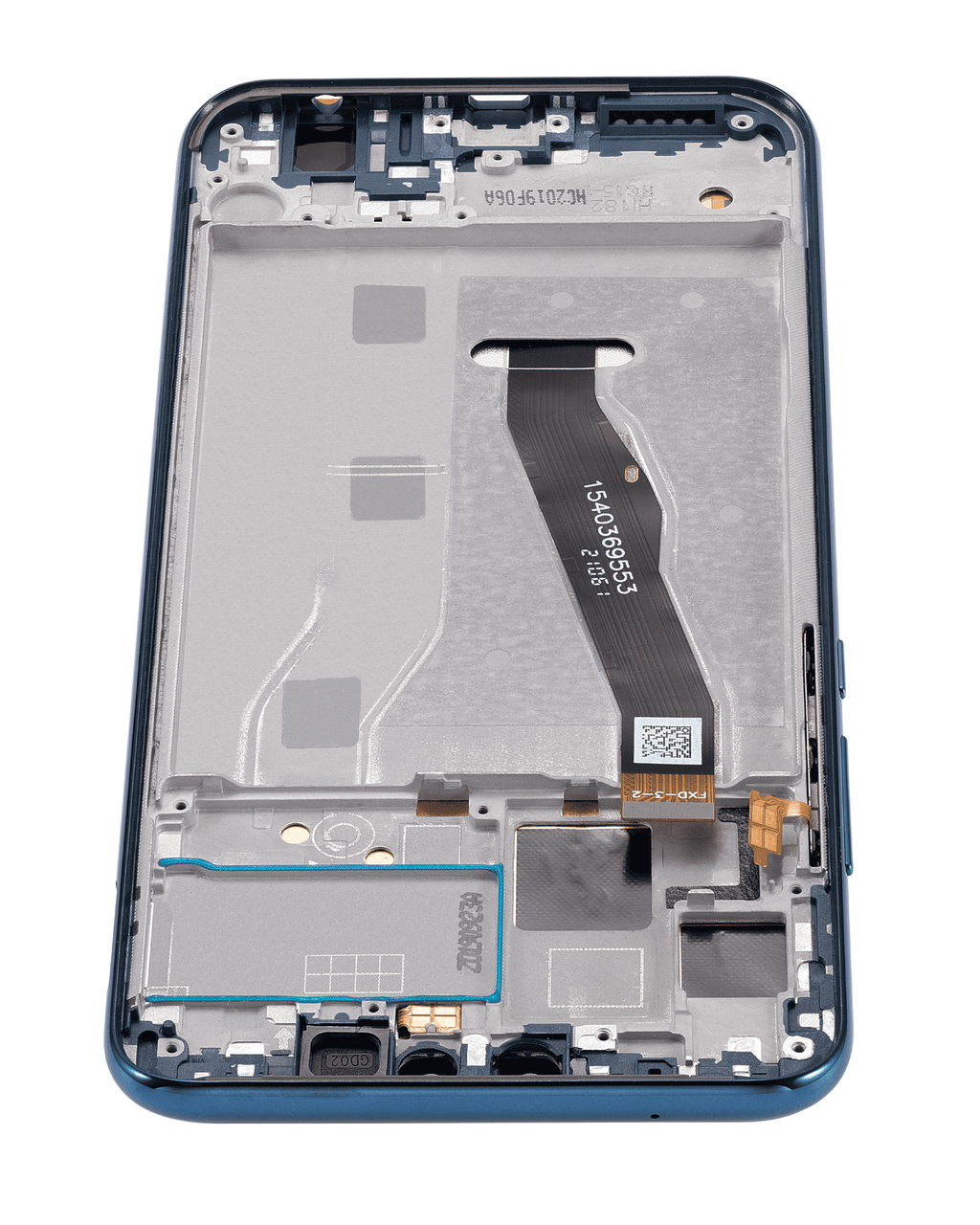 LCD-Display mit Rahmen für Huawei Y9 (2019) (Refurbished) (Sapphire Blue)
