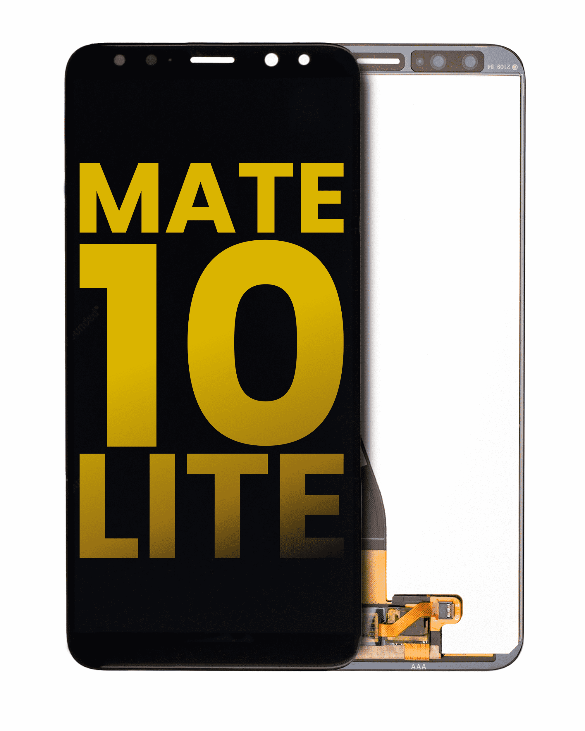 LCD-Display ohne Rahmen für Huawei Mate 10 Lite (Refurbished) (Schwarz)