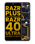 Innen-OLED-Display m. Rahmen für Moto Razr+2023/40U refurb Infinite Black