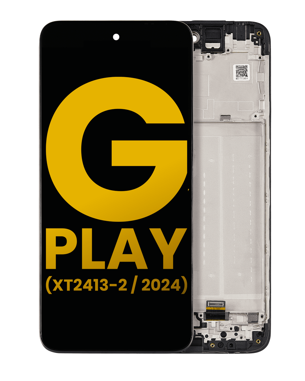LCD Display with Frame for Motorola Moto G Play (XT2413 / 2024) (Refurbished) (All Colors)
