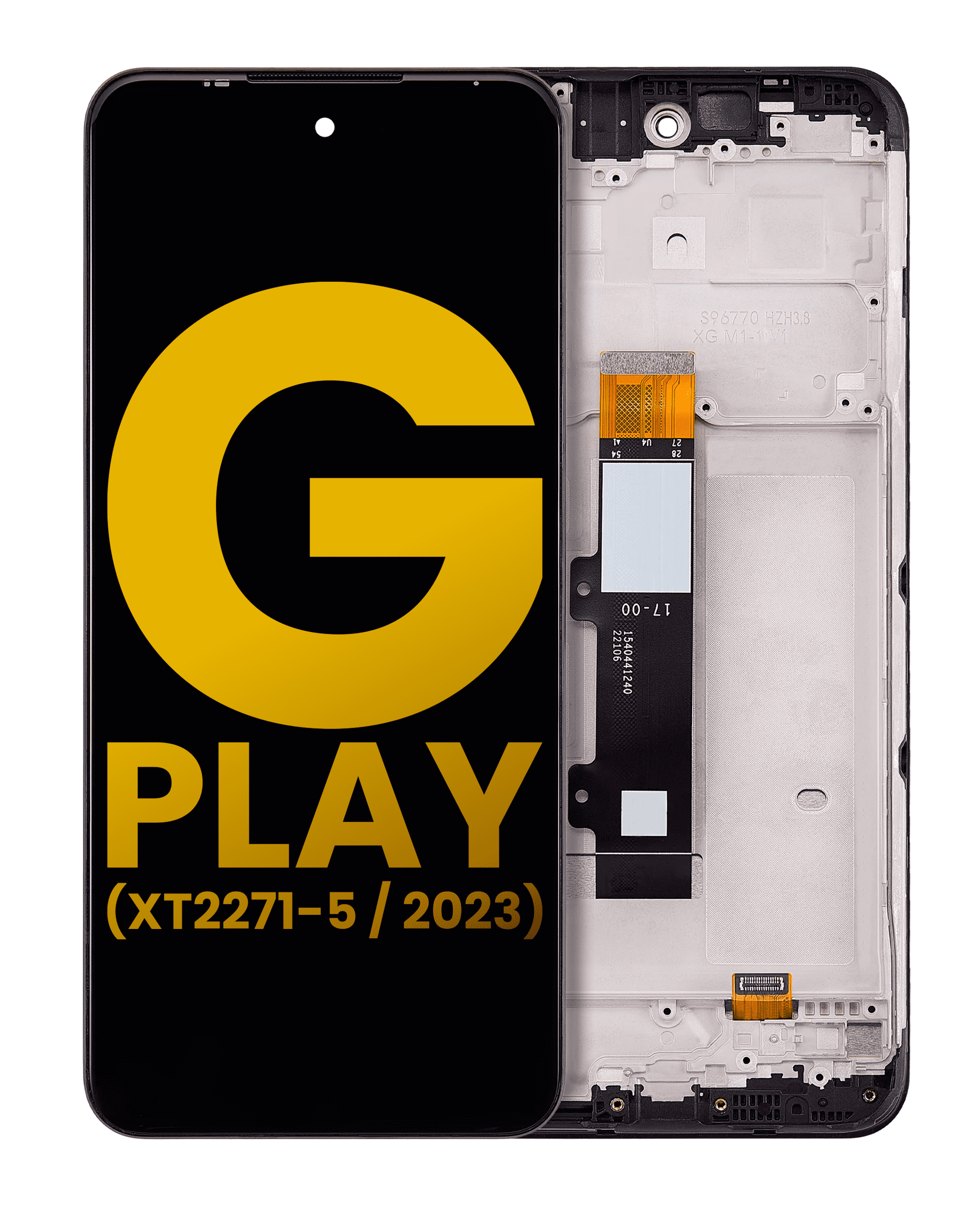 LCD Display with Frame for Motorola Moto G Play (XT2271 / 2023) (Refurbished) (Deep Indigo)