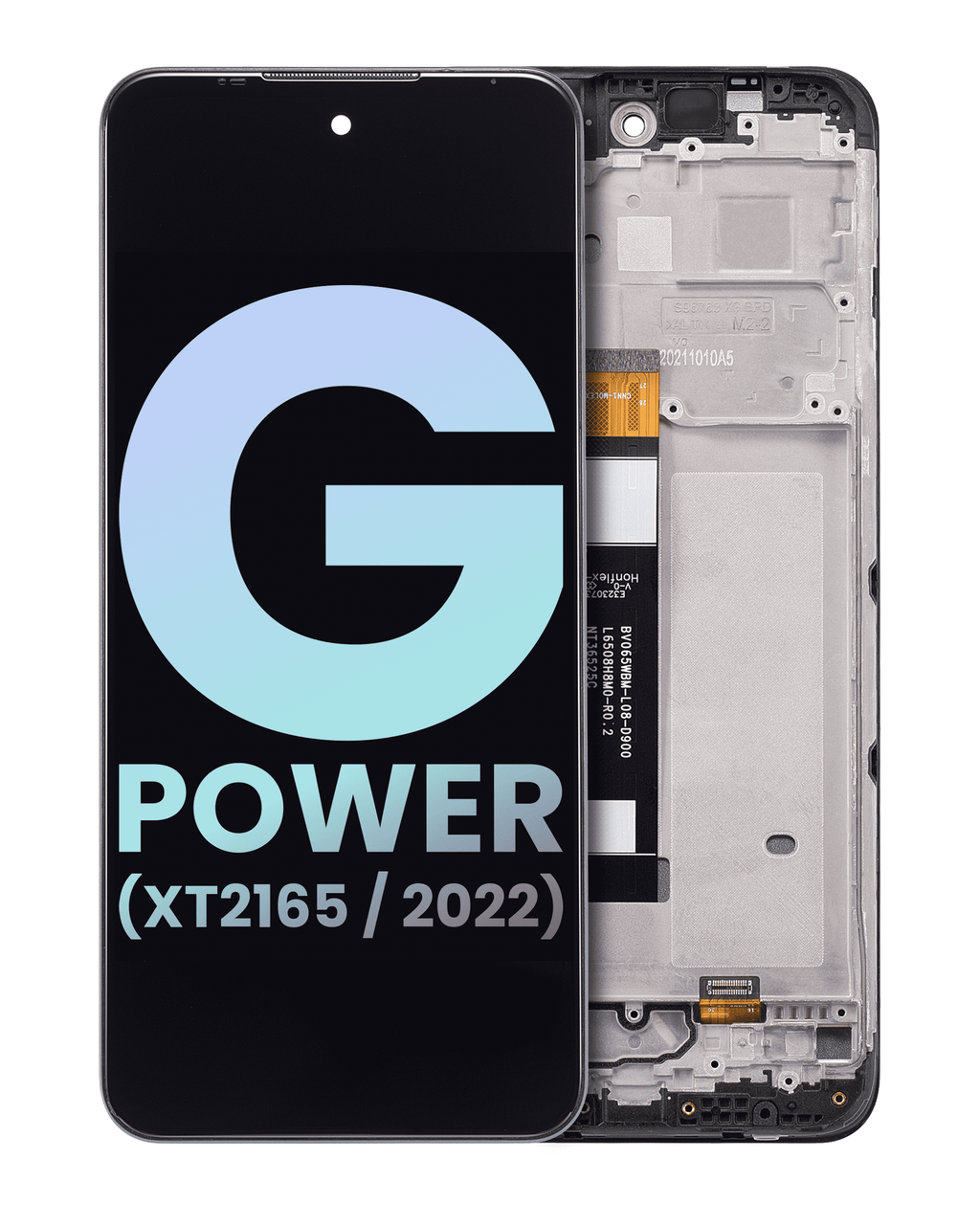 LCD-Display mit Rahmen für Motorola Moto G Power XT2165 OEM Alle Farben