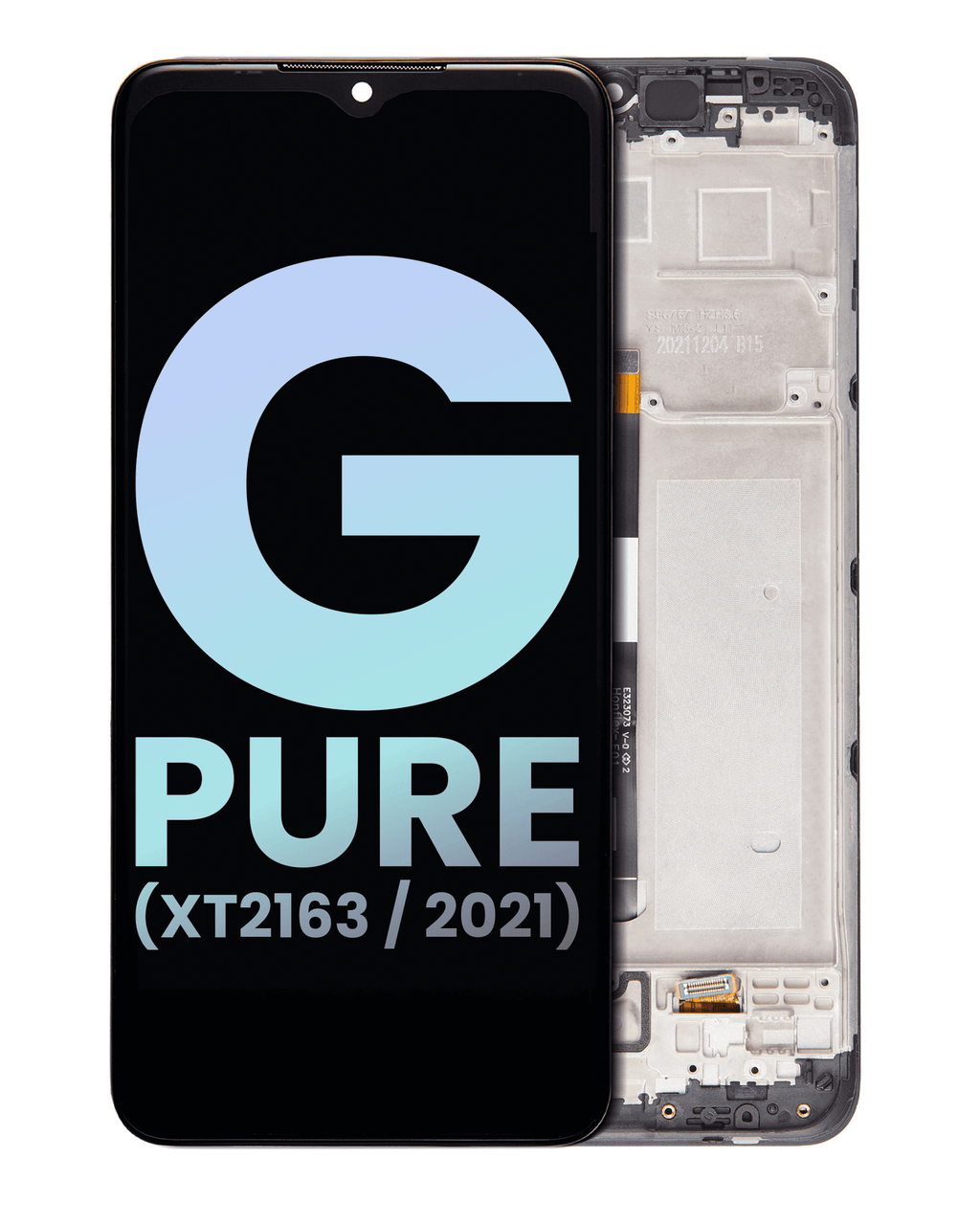 LCD-Display mit Rahmen Moto G Pure OEM