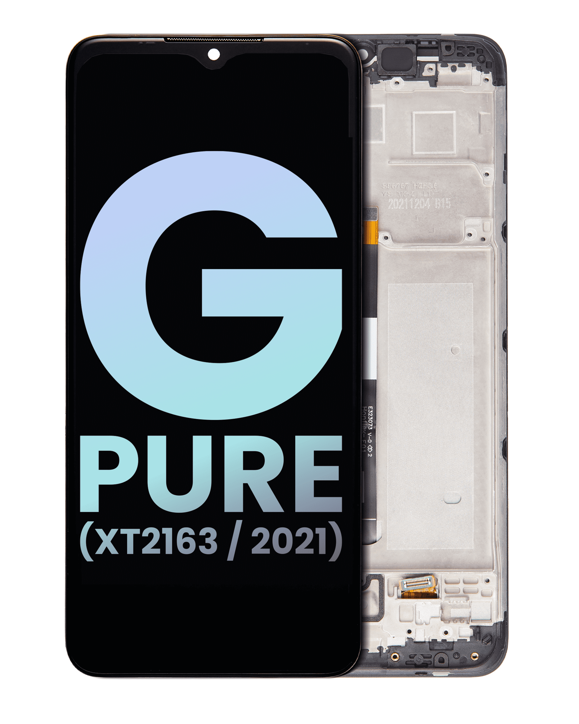 LCD-Display mit Rahmen Moto G Pure OEM
