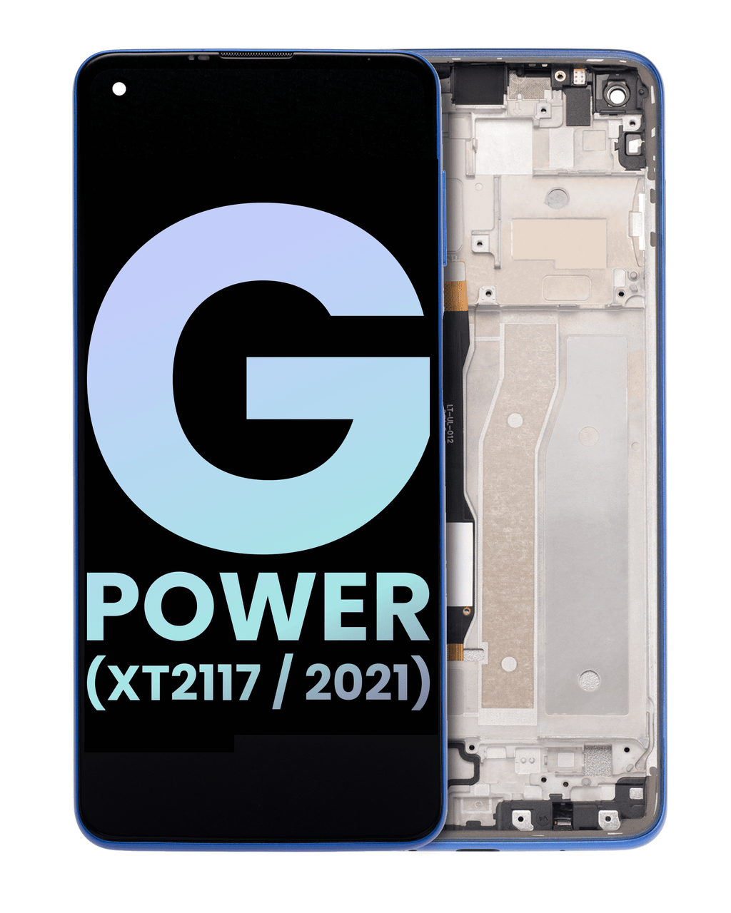 LCD Display with Frame for Motorola Moto G Power (XT2117 / 2021) (Original OEM) (Blue)