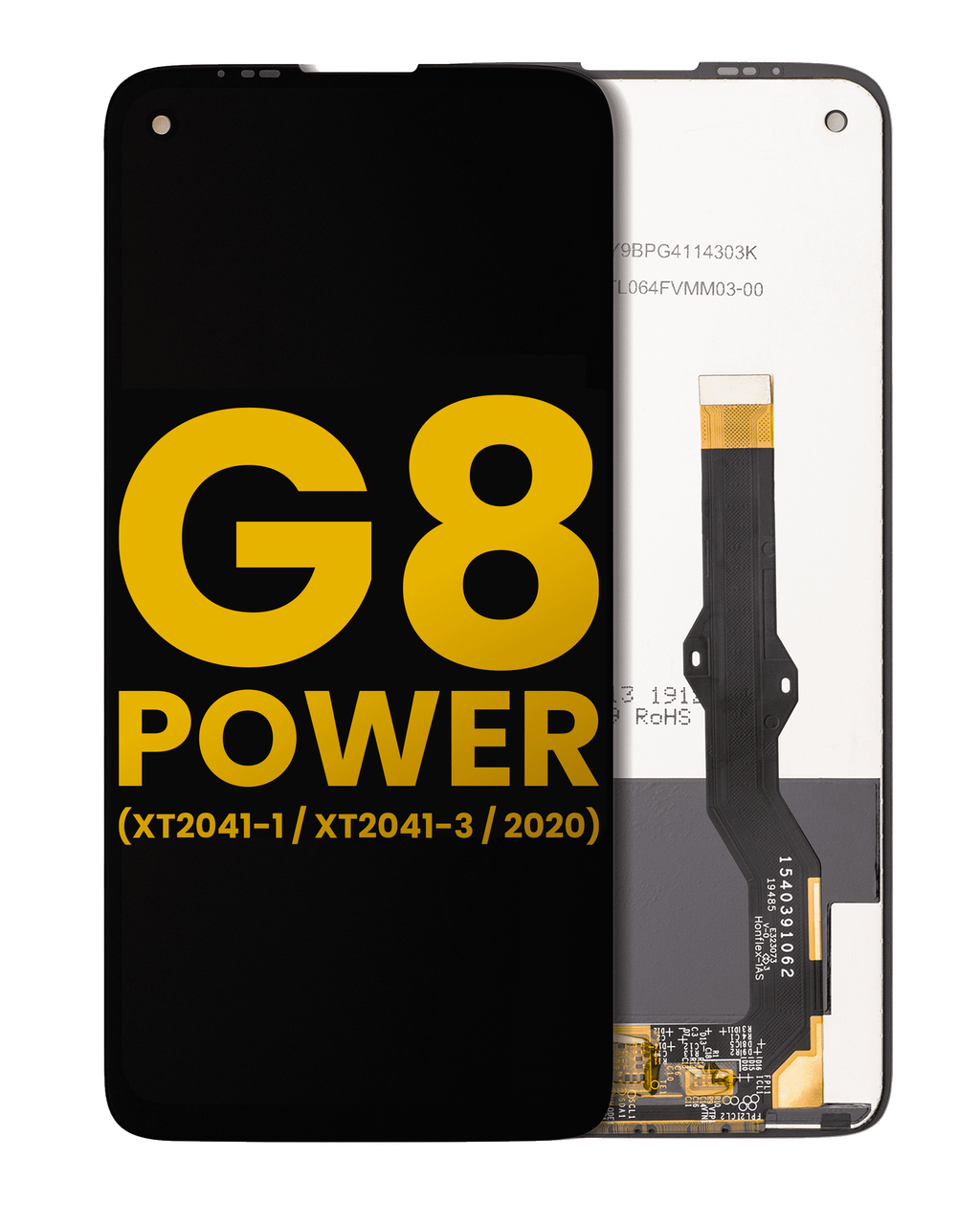 LCD-Display ohne Rahmen für Motorola Moto G8 Power (Refurbished)