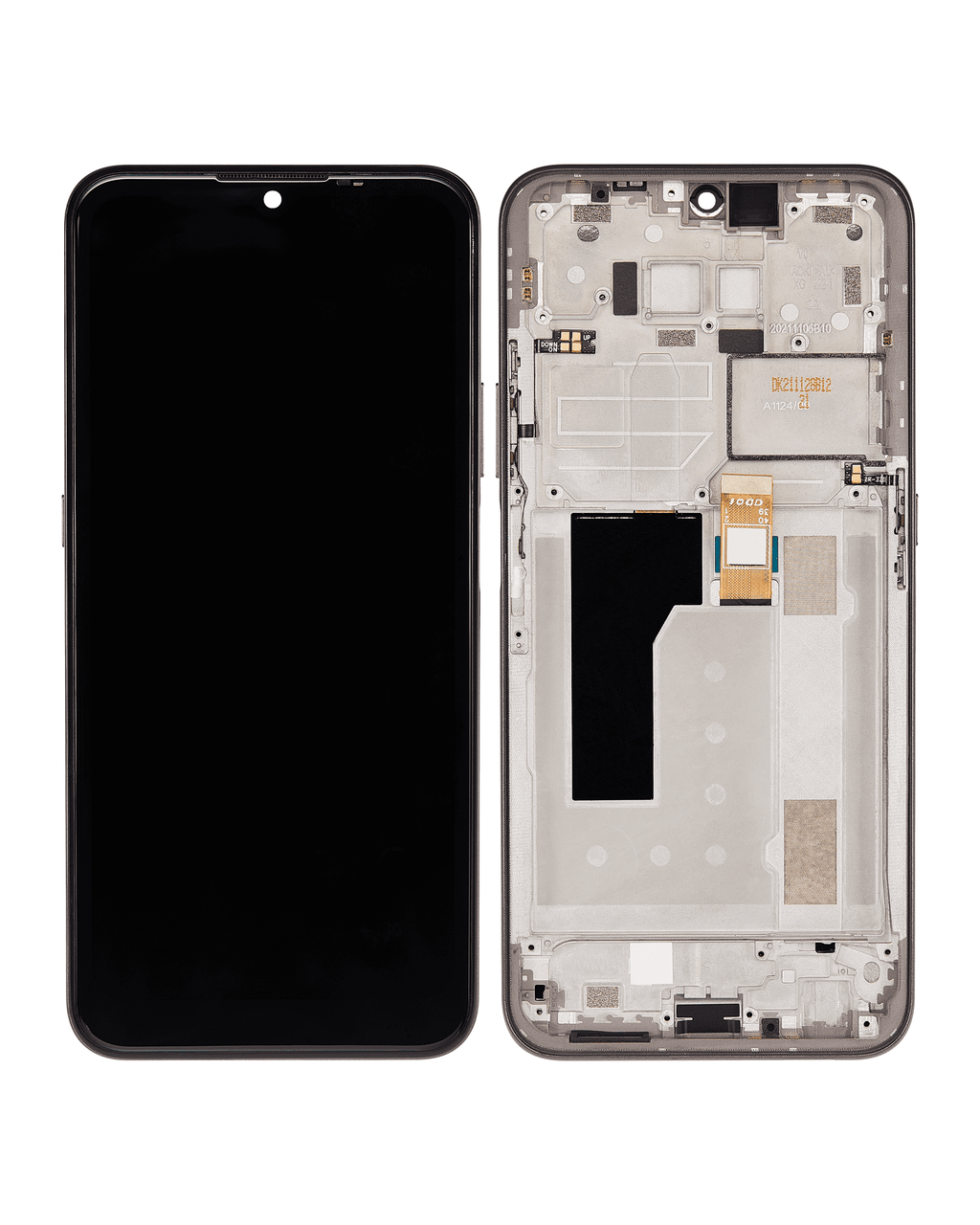 LCD-Display mit Rahmen für Nokia G300 (Refurbished) (Meteor Grey)