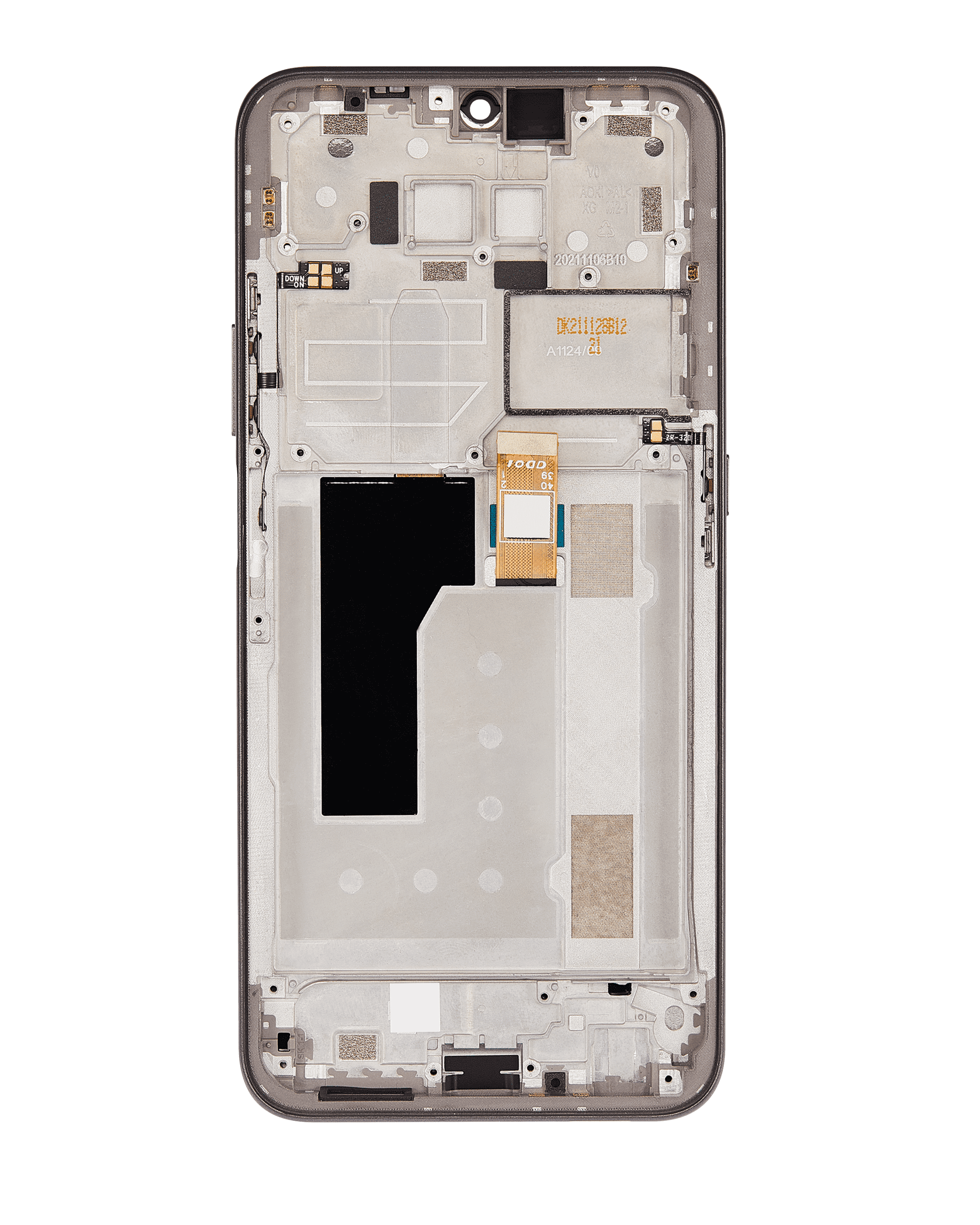 LCD-Display mit Rahmen für Nokia G300 (Refurbished) (Meteor Grey)