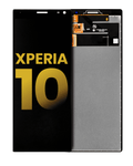 LCD-Display ohne Rahmen für Sony Xperia 10 (Refurbished) (Schwarz)