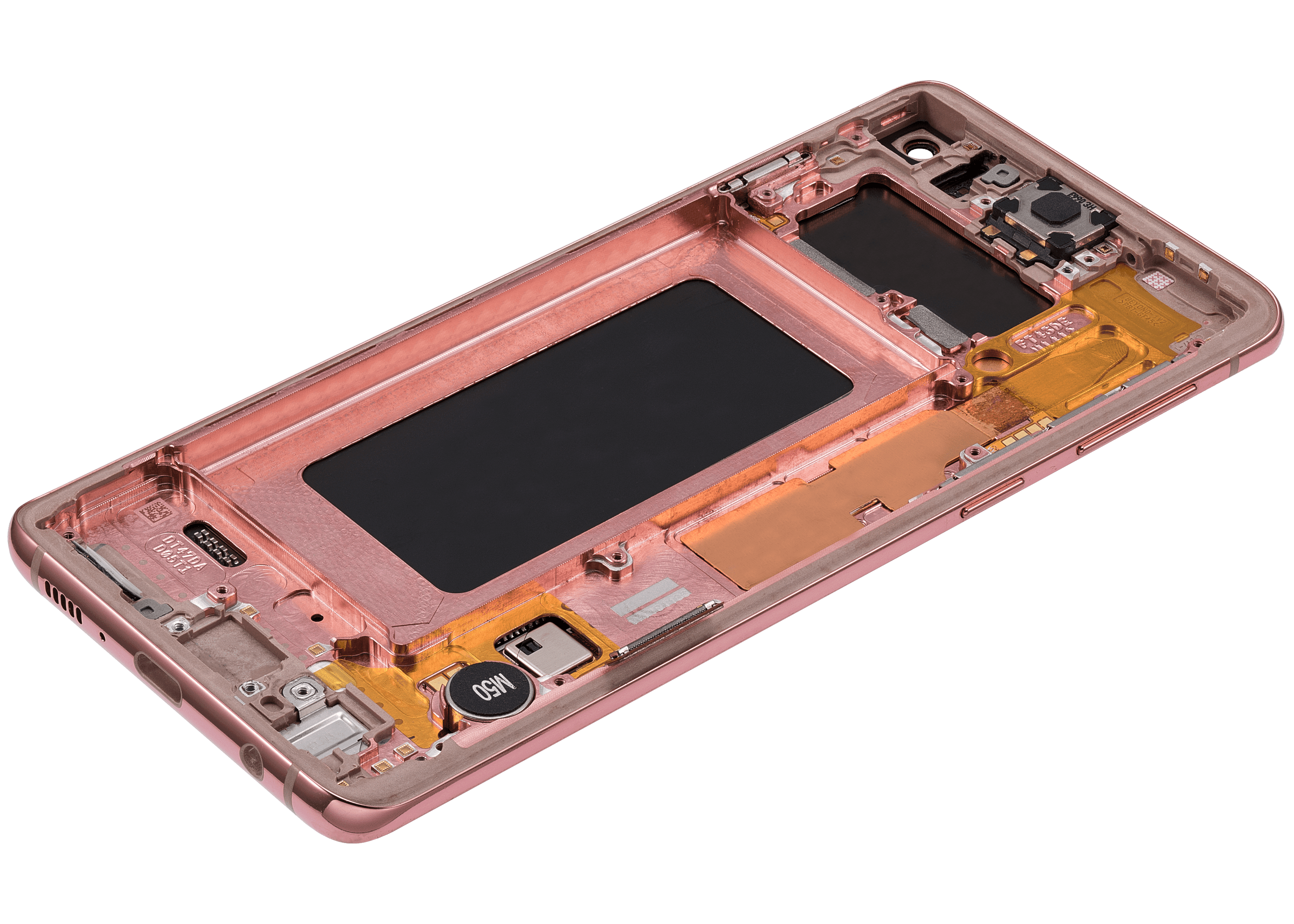 OLED Display with Frame for Samsung Galaxy S10 (Refurbished) (Flamingo Pink)