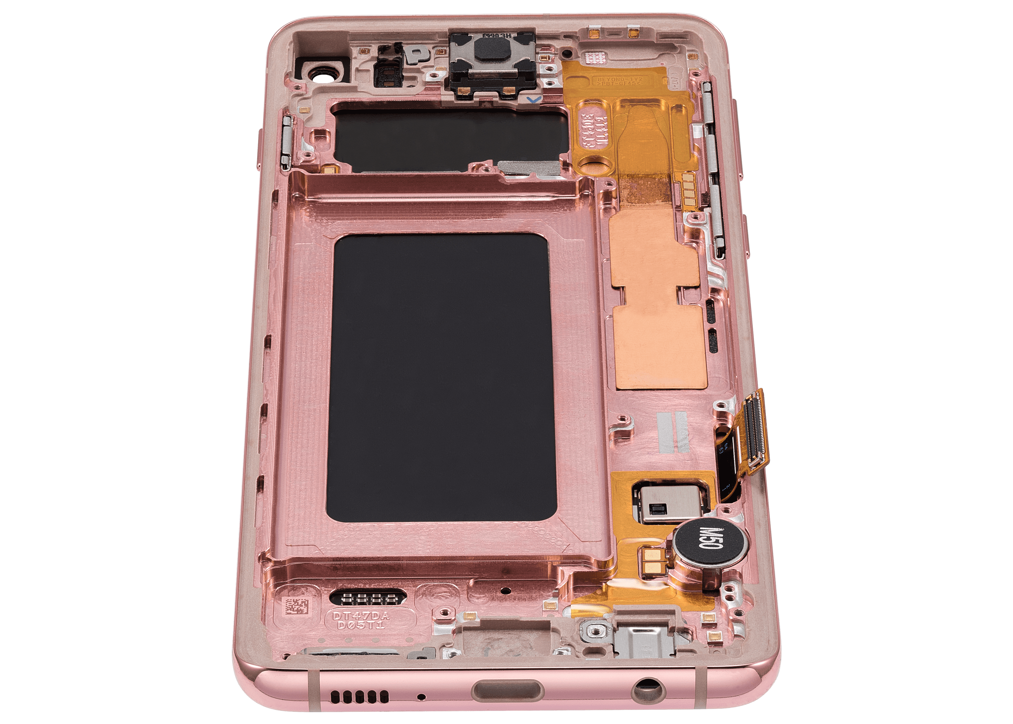 OLED Display with Frame for Samsung Galaxy S10 (Refurbished) (Flamingo Pink)