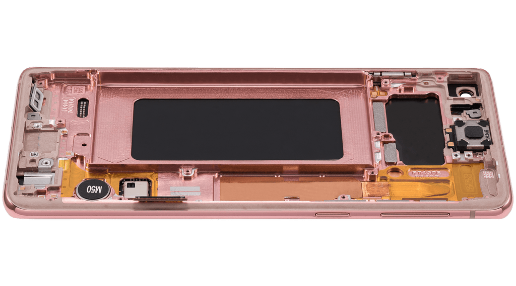 OLED Display with Frame for Samsung Galaxy S10 (Refurbished) (Flamingo Pink)