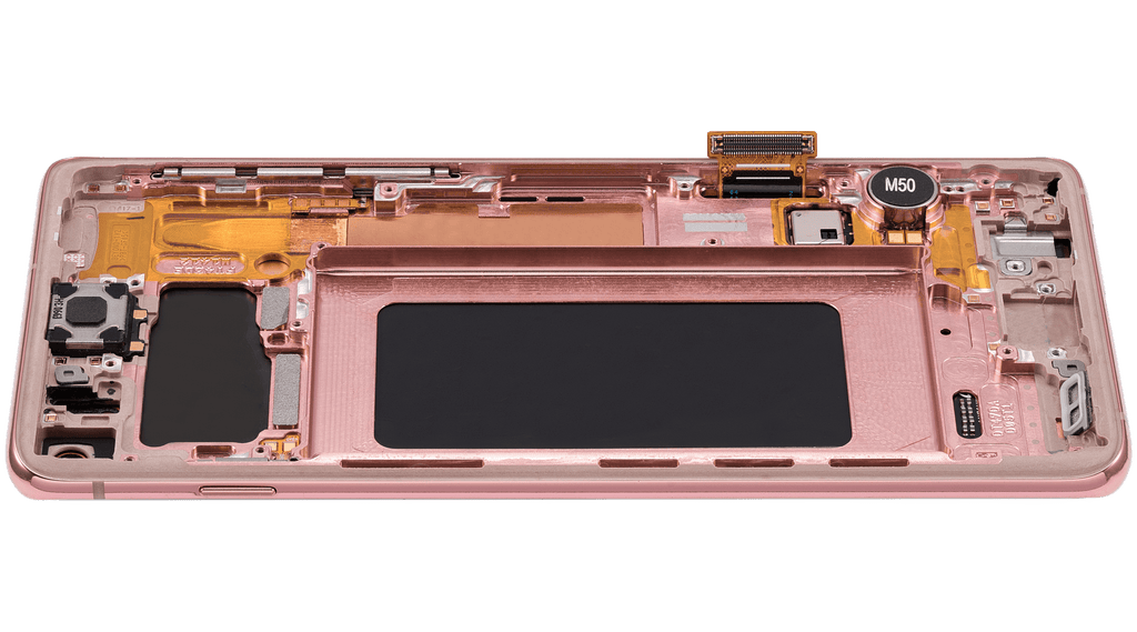 OLED Display with Frame for Samsung Galaxy S10 (Refurbished) (Flamingo Pink)