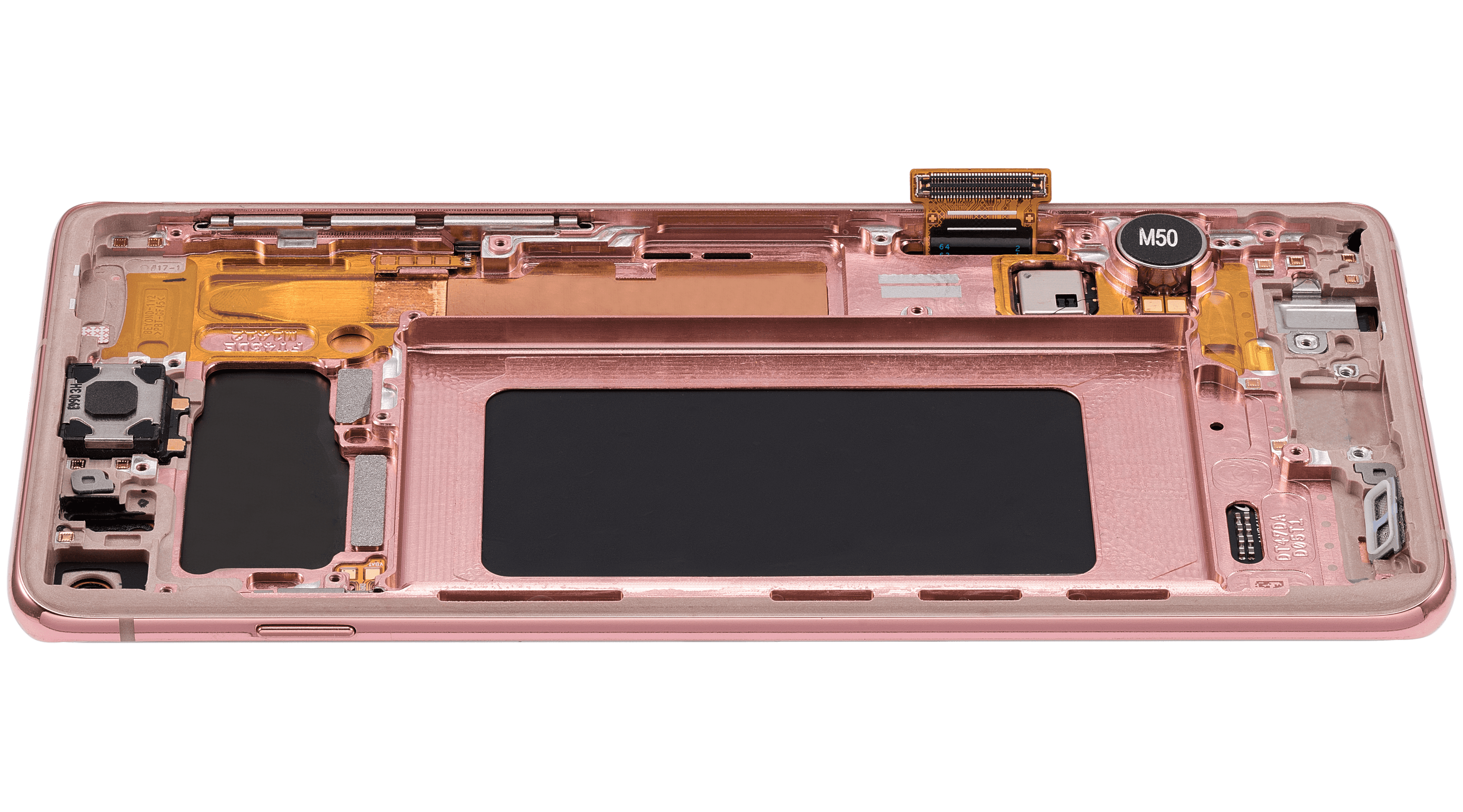 OLED Display with Frame for Samsung Galaxy S10 (Refurbished) (Flamingo Pink)