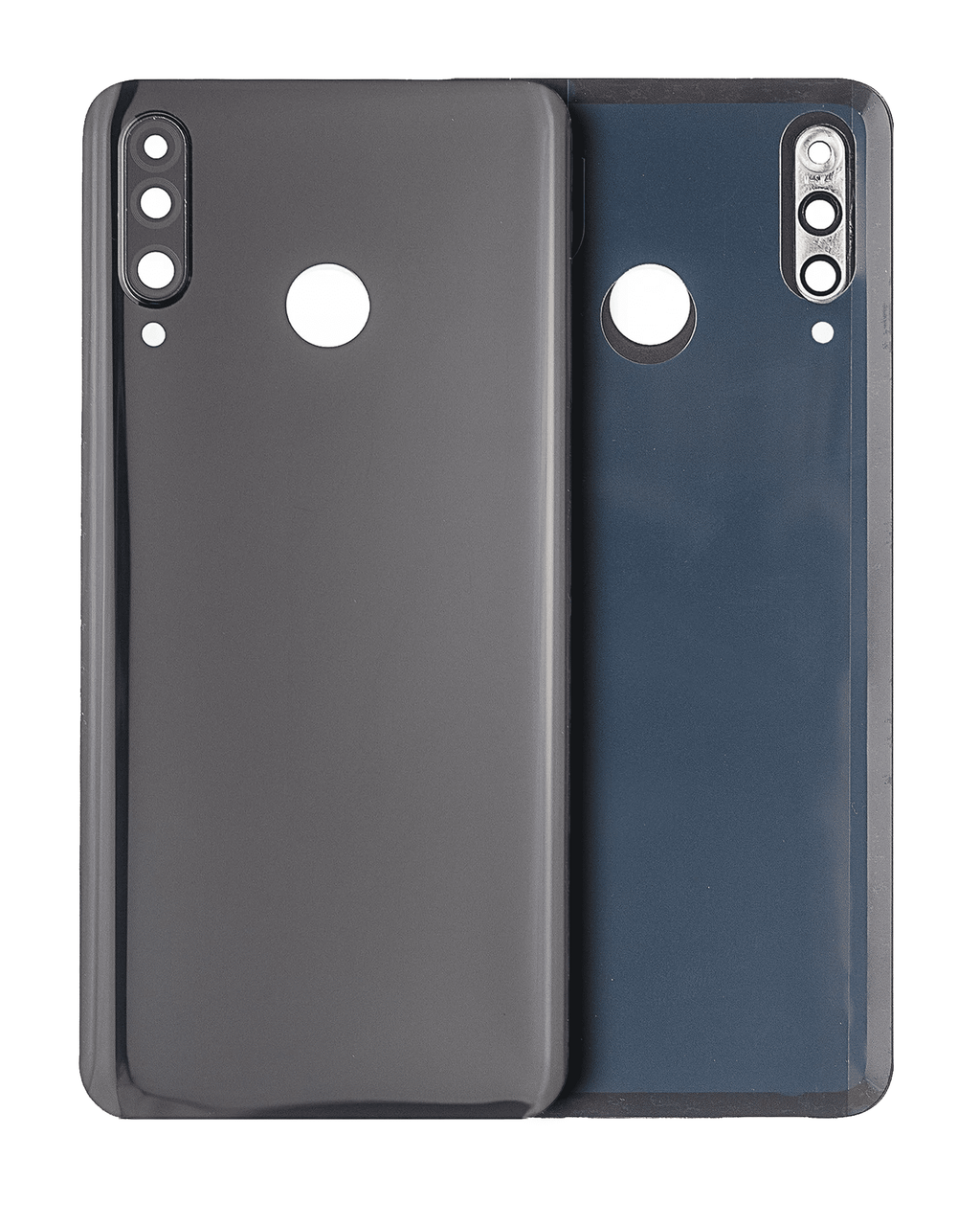 Backcover-Glas mit Kameralinse für Huawei P30 Lite, Midnight Schwarz, Ohne Logo