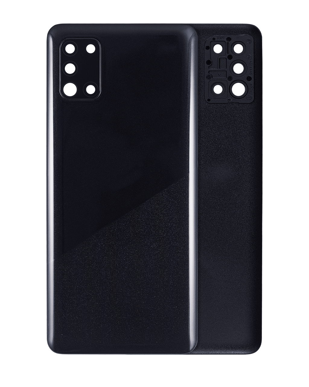 Backcover-Glas mit Kameralinse Samsung Galaxy A31 Schwarz Aftermarket Plus