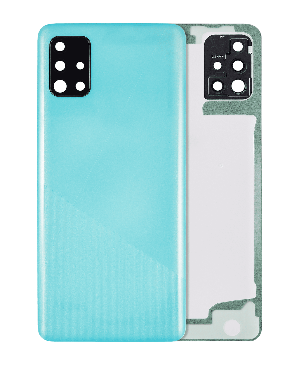 Backcover + Kameralinse Samsung Galaxy A51 4G Prism Crush Blue Plus