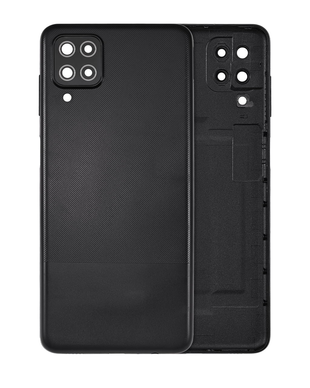 Back Cover with Camera Lens for Samsung Galaxy A12 (A125 / 2020) (Aftermarket Plus) (Black)