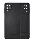 Backcover mit Kameralinse f. Samsung A12 (Aftermarket Plus) Schwarz