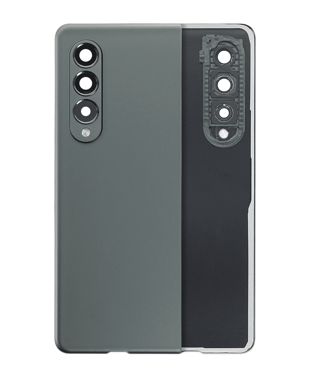 Back Cover with Camera Lens for Samsung Galaxy Z Fold 3 5G (Aftermarket Plus) (Phantom Green)