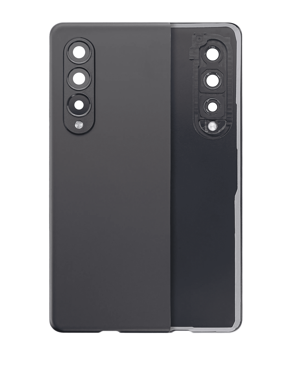 Back Cover with Camera Lens for Samsung Galaxy Z Fold 3 5G (Aftermarket Plus) (Phantom Black)