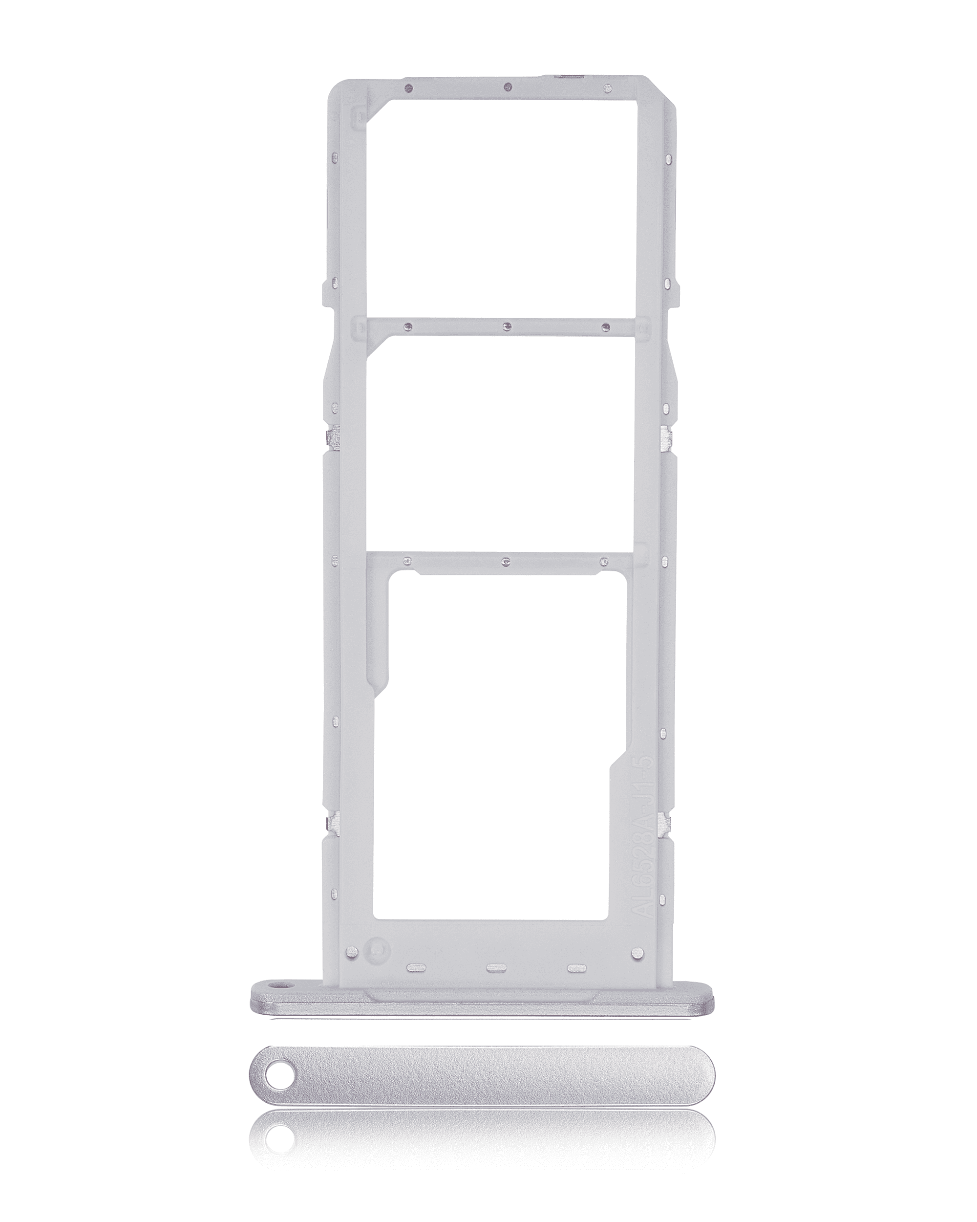 Dual-SIM-Kartenträger für Samsung Galaxy A14 (A145F) (Silber)