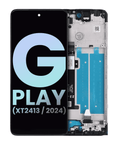LCD Display with Frame for Motorola Moto G Play (XT2413 / 2024) (Original OEM) (All Colors)