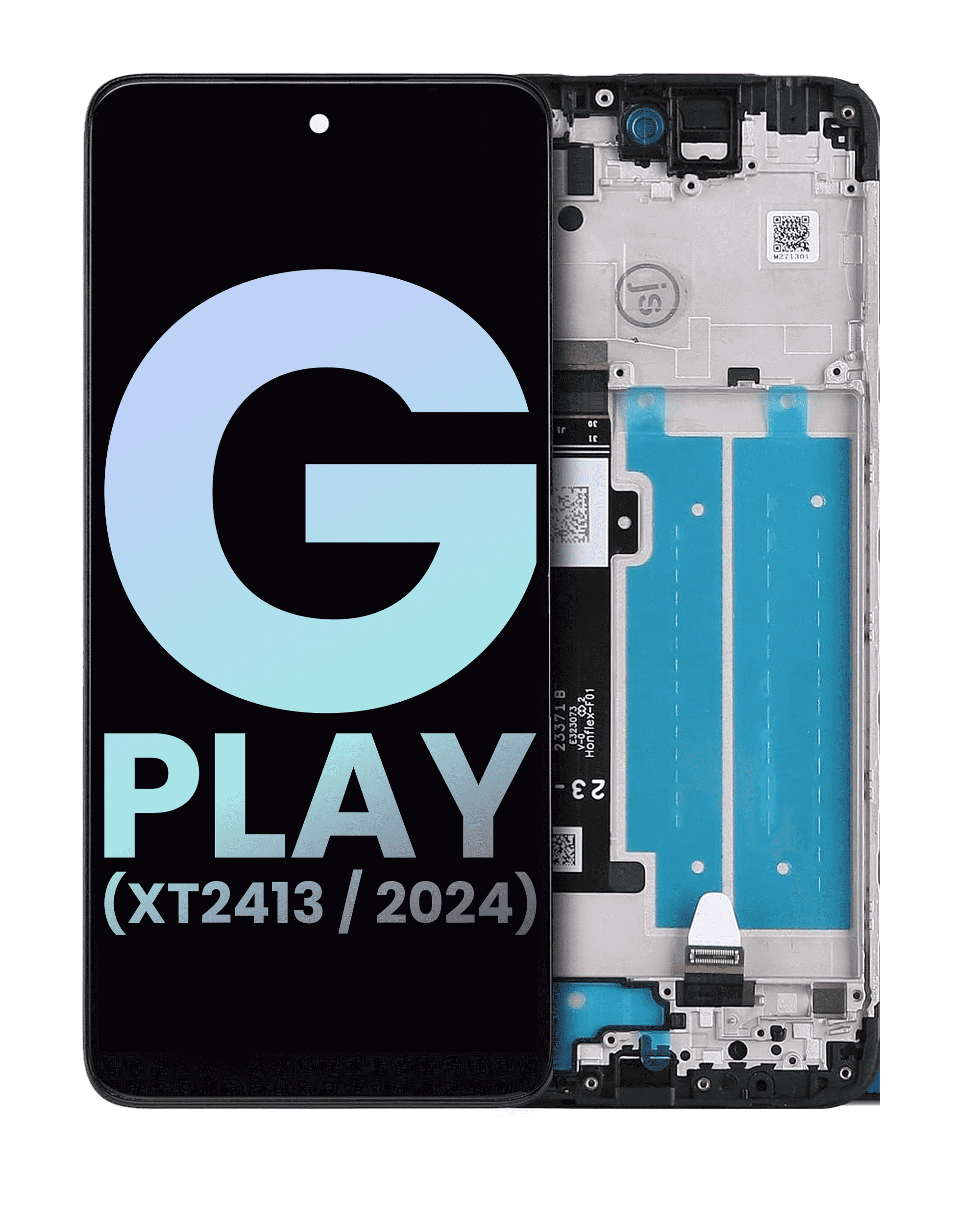 LCD-Display mit Rahmen für Motorola Moto G Play Original OEM