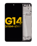 LCD-Display mit Rahmen für Motorola Moto G14, Refurbished